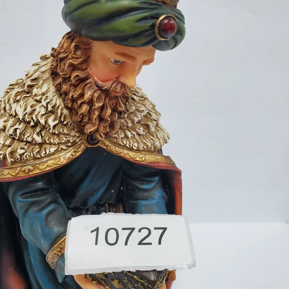 Wise Man Balthazar Figurine Christmas 11.5in Nativity Scene Biblical Christmas